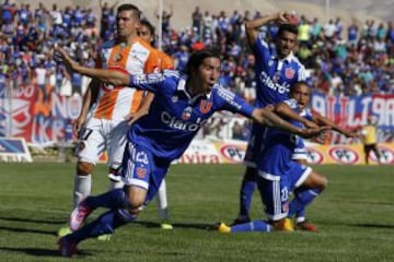 La celebración de Cristian Suárez minutos antes del final.