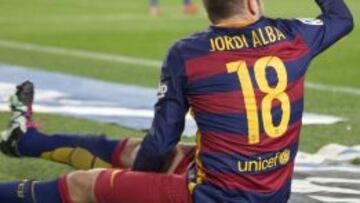 Jordi Alba se lesion&oacute; el 17-E.
 