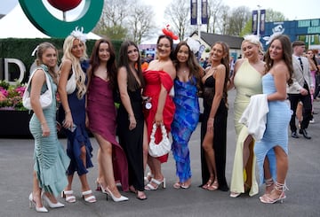 A racegoer on day two of the 2024 Randox Grand National Festival at Aintree Racecourse, Liverpool. Picture date: Friday April 12, 2024. (Photo by Mike Egerton/PA Images via Getty Images)