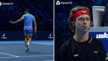 Si dejas a Rublev con esta cara, es que has hecho algo espectacular: Alcaraz en modo genio