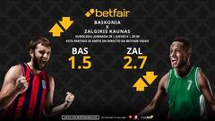 Baskonia vs. Zalgiris: horario, TV, pronósticos, estadísticas y clasificación