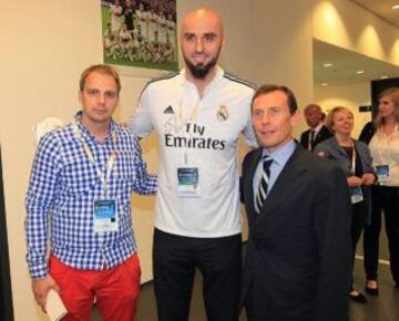 Gortat (Wizards) con Emilio Butragueño.