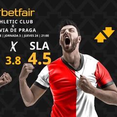 Athletic Club de Bilbao vs. SK Slavia Praga: horario, dónde ver, pronósticos y clasificación