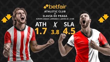 Athletic Club de Bilbao vs. SK Slavia Praga: horario, dónde ver, pronósticos y clasificación