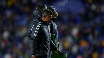 Marco Antonio Ruiz head coach  of Tigres during the game  Tigres UANL vs Monterrey, corresponding to Round 12 of the Torneo Clausura 2023 "Clasico Regio" of the Liga BBVA MX, at Universitario Stadium, on March 18, 2023.

<br><br>

Marco Antonio Ruiz Director Tecnico de Tigres durante el partido  Tigres UANL vs Monterrey, Correspondiente a la Jornada 12 del Torneo Clausura 2023 "Clasico Regio" de la Liga BBVA MX, en el Estadio Universitario, el 18 de Marzo de 2023.