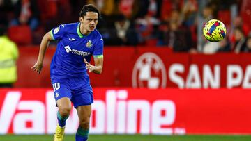 Enes ?nal, durante el Sevilla-Getafe