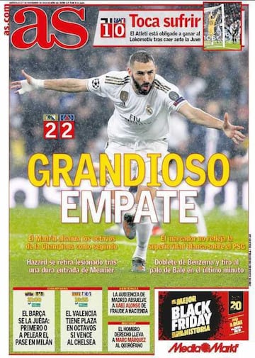 Las portadas de AS de noviembre