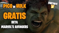 Fortnite: consigue el pico de Hulk gratis con la beta de Marvel's Avengers