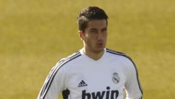 Sahin, entrenándose ayer.
