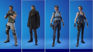 Los skins Chris Redfield, Jill Valentine y sus distintos estilos in-game