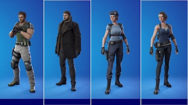 Fortnite x Resident Evil: Chris Redfield y Jill Valentine llegan como skins