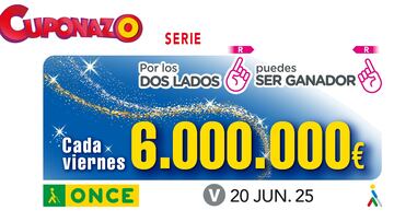Cuponazo de la ONCE: comprobar los resultados del sorteo hoy, viernes 20 de junio