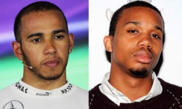 Lewis Hamilton y Charles Hamilton.