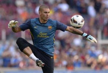 Barcelona - Málaga. Víctor Valdés.