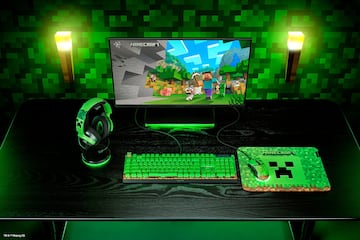 razer minecraft perifericos hardware pc teclado raton cascos auriculares alfombrilla