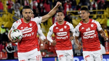 Santa Fe vence a Nacional en intenso juego en El Campín