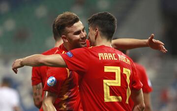 4-1. Borja Mayoral celebró el cuarto gol.