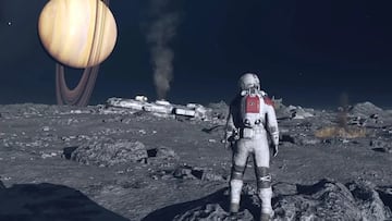 Starfield player finds a ship landed in water, resulting in the breaking character animations