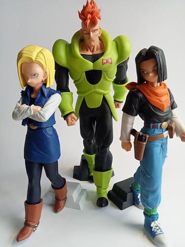 Los Androides 16, 17 y 18 en tres figuras imprescindibles para amantes de ‘Dragon Ball Z’