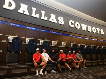 Koke, Lemar, Morata y Marcos Llorente disfrutaron a lo grande visitando las instalaciones de los Dallas Cowboys.