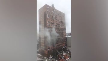 El vídeo del incendio en un bloque de apartamentos en el Bronx