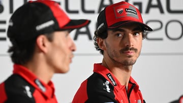 Marc Márquez y Pecco Bagnaia, compañeros de Ducati en MotoGP.