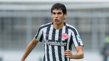Vallejo, con el Eintracht.