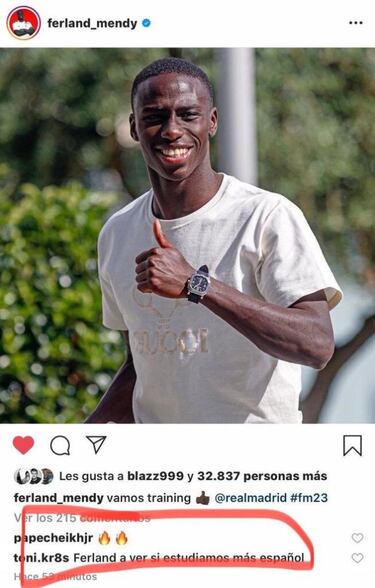 Kroos se "burla" de Mendy