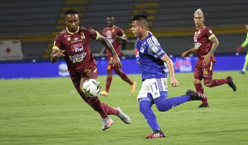 Tolima y Millonarios empataron en el primer encuentro de la final de la Liga BetPlay. Juan Fernando Caicedo marcó en la primera parte del partido, los de Gamero empataron con un tanto Juan Carlos Pereira en la adición.