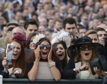 Aficionadas en Aintree.