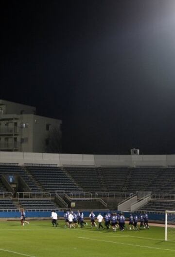 Real Madrid's first training session in Yokohama