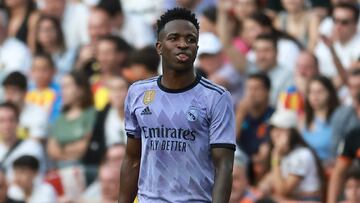 Vinicius, en Mestalla.