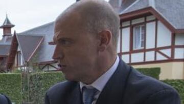 <b>VERDIBLANCO. </b>Javier Soler es un acérrimo seguidor racinguista.