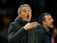 Soccer Football - Coupe de France - Round of 32 - Paris St Germain v Paris FC - Parc des Princes, Paris, France - January 12, 2026 Paris St Germain coach Luis Enrique REUTERS/Gonzalo Fuentes
