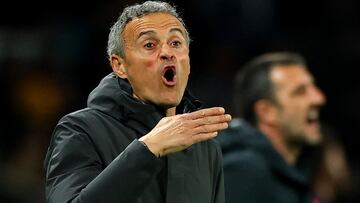 Soccer Football - Coupe de France - Round of 32 - Paris St Germain v Paris FC - Parc des Princes, Paris, France - January 12, 2026 Paris St Germain coach Luis Enrique REUTERS/Gonzalo Fuentes