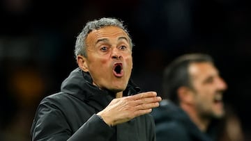 Soccer Football - Coupe de France - Round of 32 - Paris St Germain v Paris FC - Parc des Princes, Paris, France - January 12, 2026 Paris St Germain coach Luis Enrique REUTERS/Gonzalo Fuentes