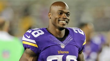 Adrian Peterson spent ten years with the Minnesota Vikings