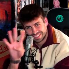 La polémica respuesta de Piqué con 'manita' a la afición del Madrid al final por el 0-4