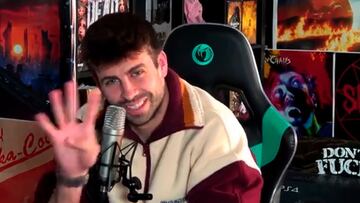 La polémica respuesta de Piqué con 'manita' a la afición del Madrid al final por el 0-4