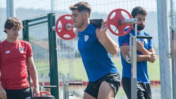 Larrazabal, en plena pretemporada con el Athletic