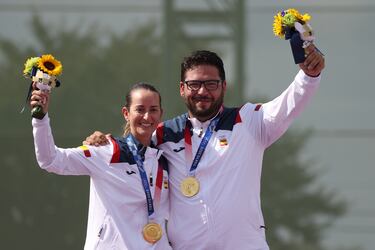 Fátima Gálvez y Alberto Fernández sumaron otro oro en la modalidad mixta de tiro tras superar a la pareja de San Marino.