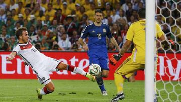Götze marca en la final del Mundial.