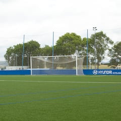 El equipo vitoriano entrena la Copa sobre césped artificial