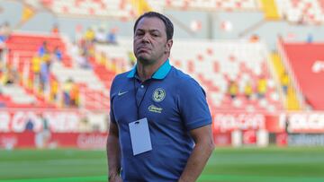 Santiago Banos of America during the 9th round match between Necaxa and America as part of the Liga BBVA MX, Torneo Apertura 2024 at Victoria Stadium on September 21, 2024 in Aguascalientes, Mexico.