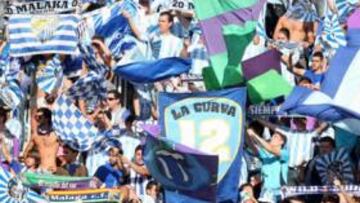 <b>SIEMPRE ES UNA CALDERA. </b>La Rosaleda será un hervidero este fin de semana ante el Espanyol.