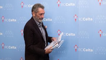 El presidente Carlos Mouri&ntilde;o, en los instantes previos a una comparecencia ante los medios de comunicaci&oacute;n. 