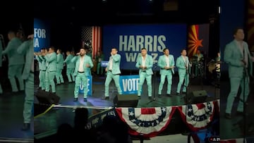 Atención al nuevo corrido de Kamala Harris hecho por mítica banda mexicana