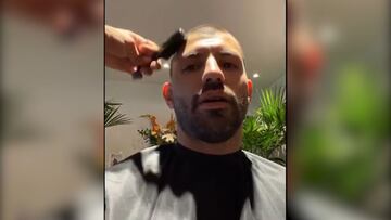 El cambio de look de Agüero con anécdota y comparación incluida