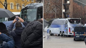 El preámbulo de lo que cayó: vean la llegada del autobús del Madrid al Bernabéu...