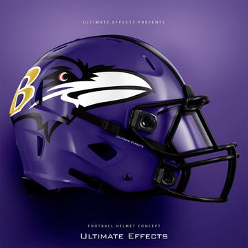 Los 32 cascos de la NFL al estilo de la nueva liga: AAF